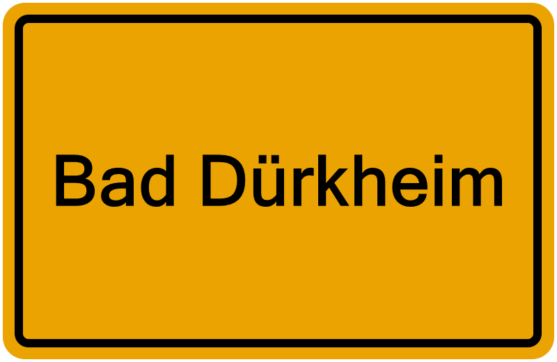 Handelsregisterauszug Bad Dürkheim